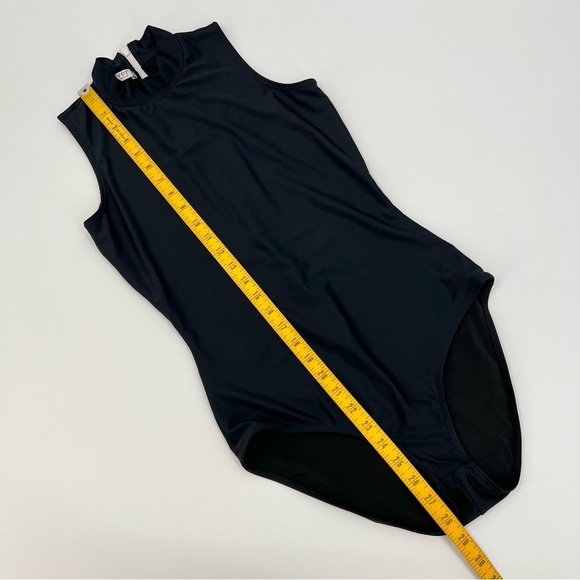 CoverSwim Sleeveless Mock-Neck Swimsuit in Black Size S - Picture 12 of 12